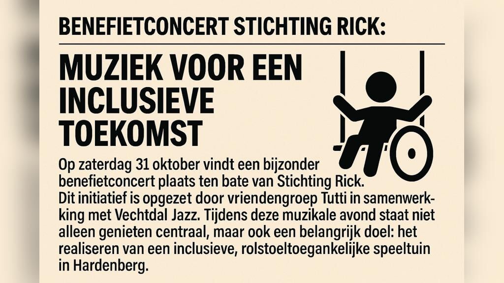 Benefietconcert Stichting Rick in Hardenberg